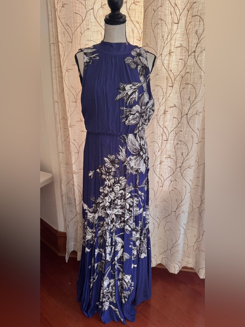 Alice + Olivia Royal Blue Dita Maxi Dress